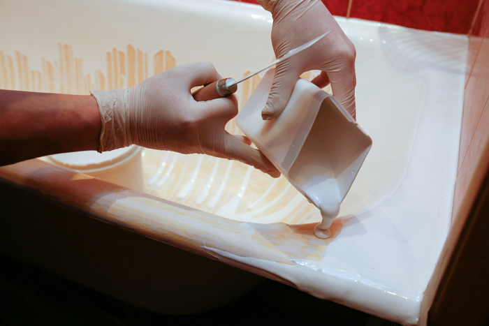Image - DIY repair of chips in the bathroom