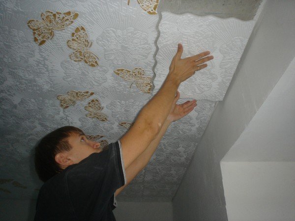 Image - DIY ceiling repair after tiles