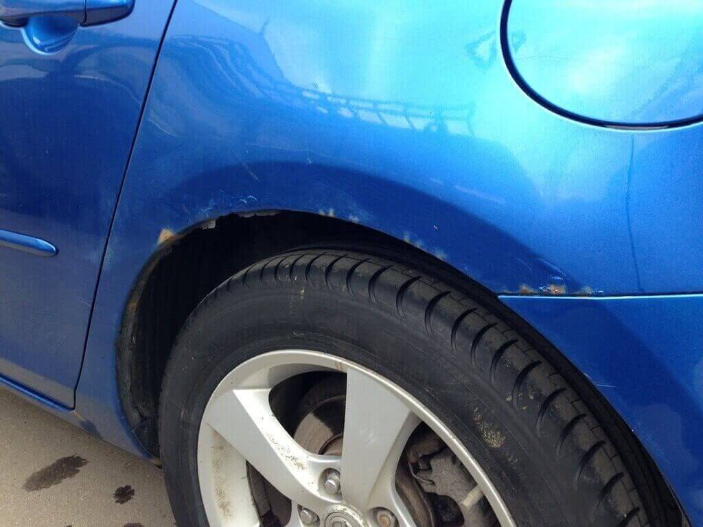 Image - DIY repair of a rusty wing arch