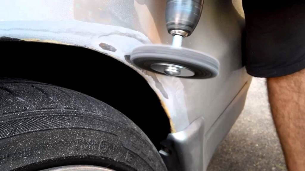 Image - DIY repair of a rusty wing arch