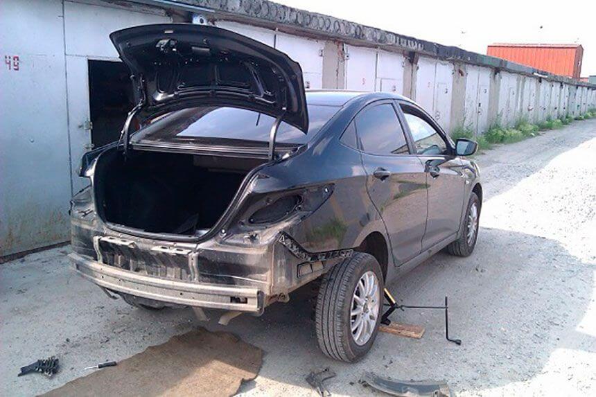 Image - Do-it-yourself Hyundai Solaris rear bumper repair