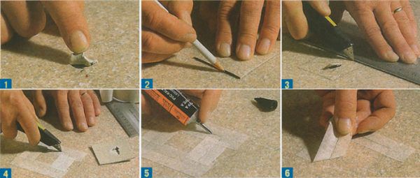 Image - DIY linoleum repair with a hole