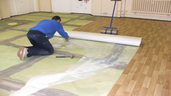 Image - DIY linoleum repair with a hole