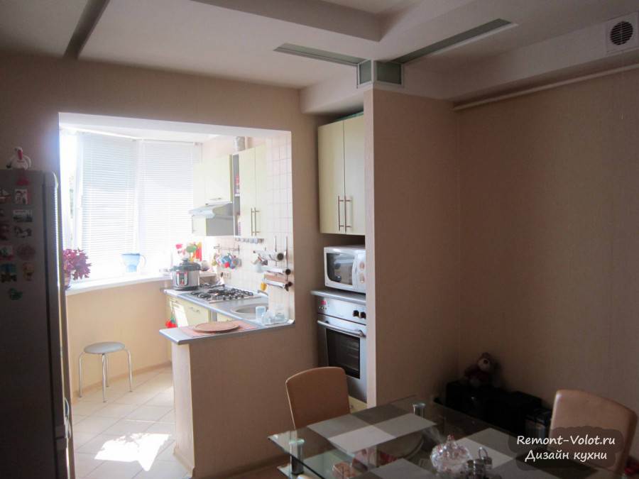 Image - DIY repair in the kitchen with a balcony
