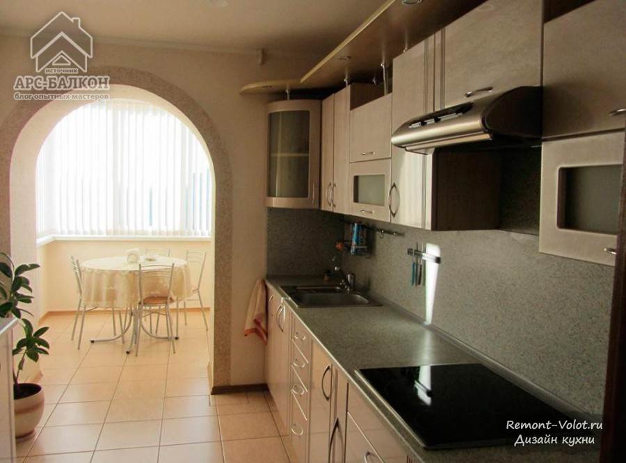 Image - DIY repair in the kitchen with a balcony