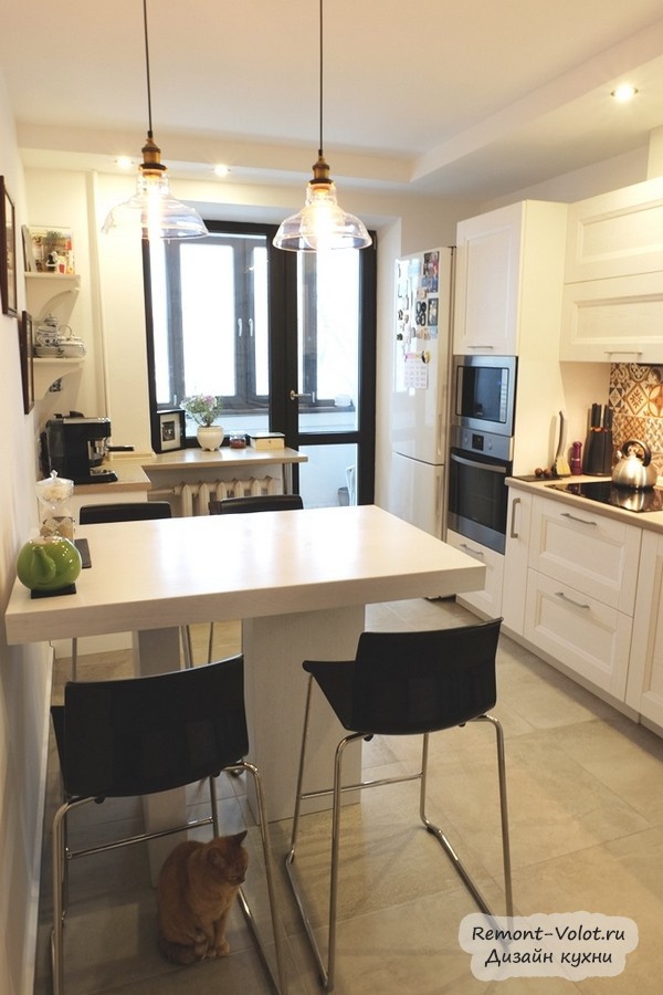 Image - DIY repair in the kitchen with a balcony