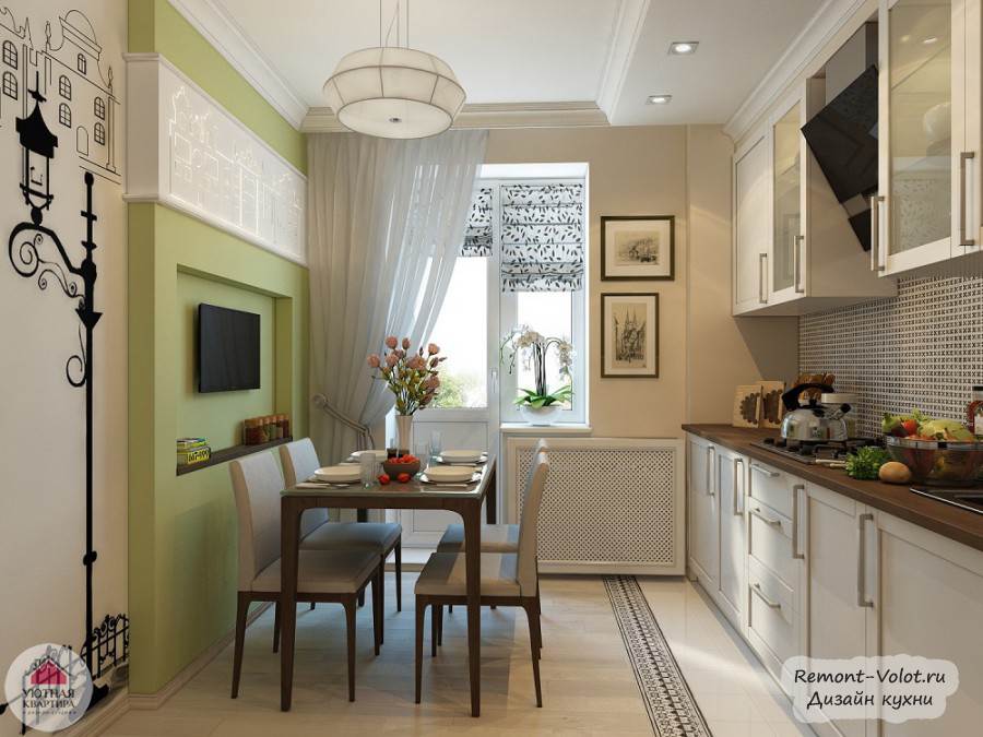 Image - DIY repair in the kitchen with a balcony