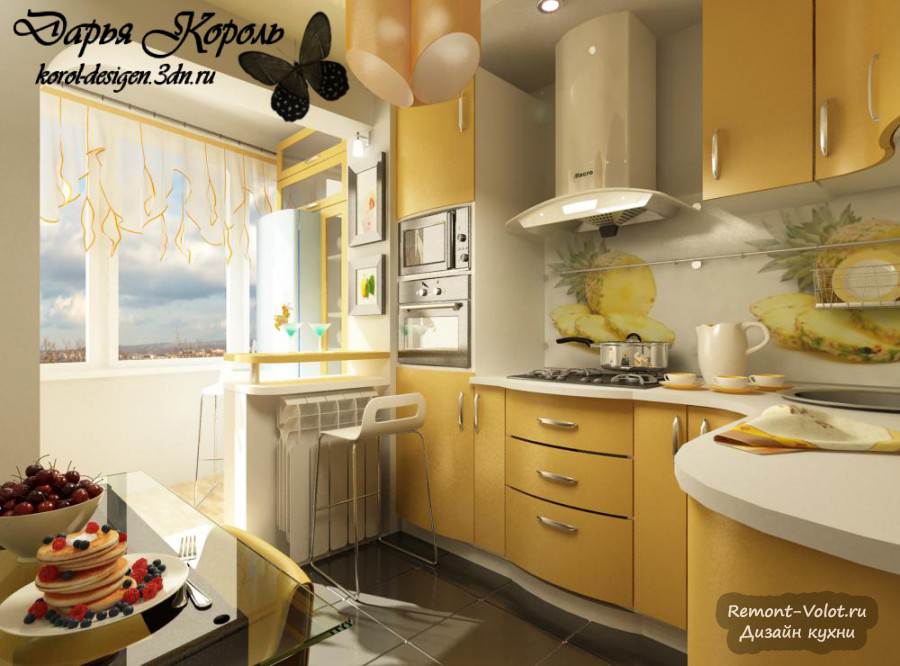 Image - DIY repair in the kitchen with a balcony