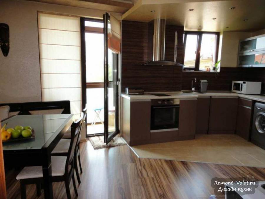 Image - DIY repair in the kitchen with a balcony
