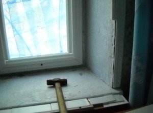 Image - DIY repair of an old wooden window sill