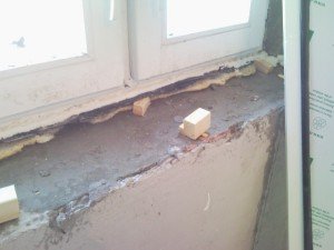 Image - DIY repair of an old wooden window sill