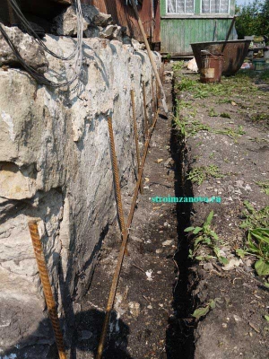 Image - Repair of the foundation of a village house with your own hands