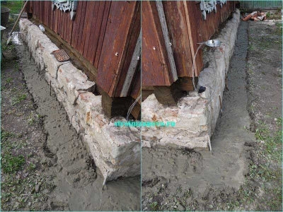 Image - Repair of the foundation of a village house with your own hands