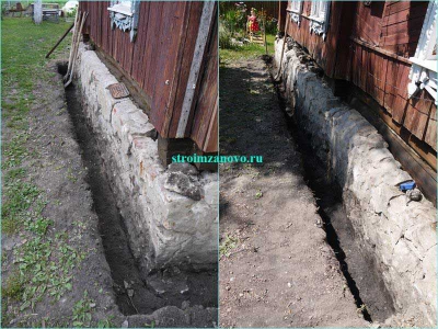 Image - Repair of the foundation of a village house with your own hands