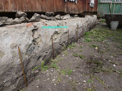 Image - Repair of the foundation of a village house with your own hands