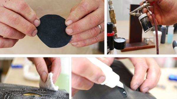 Image - Cut on a leather jacket DIY repair