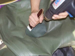 Image - DIY repair of an inflatable rubber boat