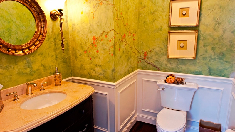 Image - DIY bathroom renovation decorative plaster