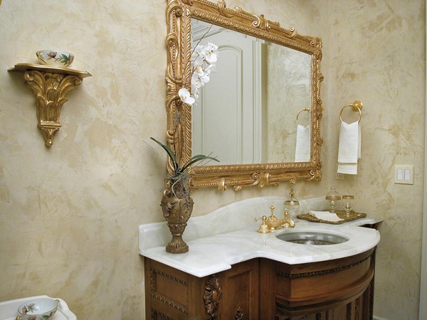Image - DIY bathroom renovation decorative plaster