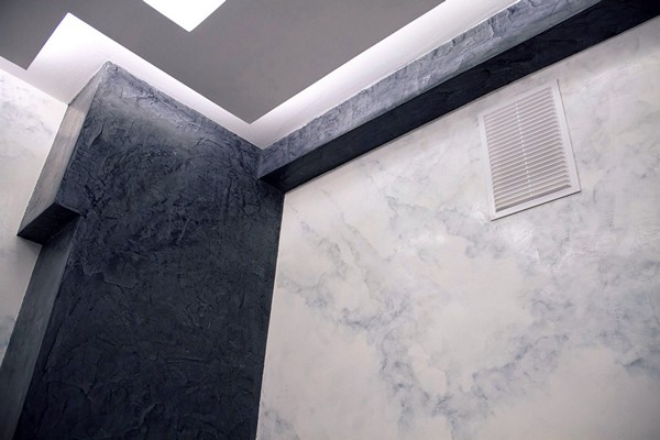 Image - DIY bathroom renovation decorative plaster
