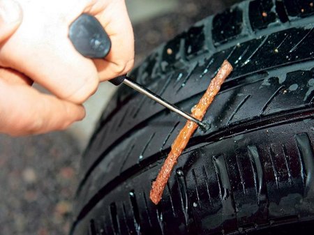 Image - DIY repair of a side cut of a truck tire