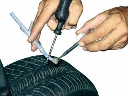 Image - DIY repair of a side cut of a truck tire