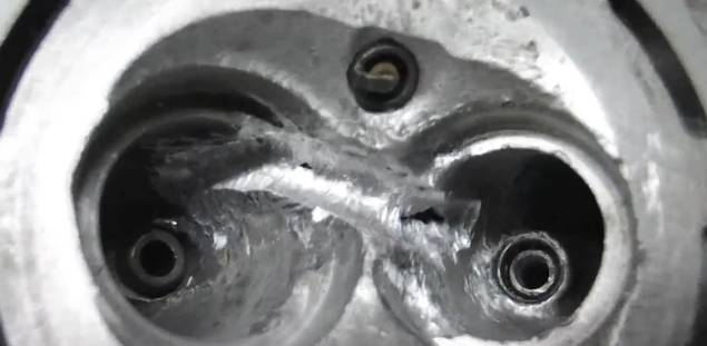 Image - DIY repair of a cylinder head crack
