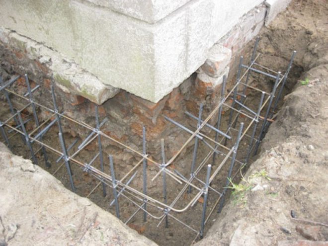 Image - DIY repair of the foundation of a wooden house