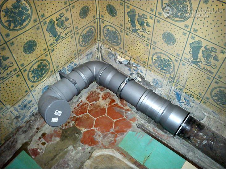 Image - DIY repair of sewer pipes in an apartment