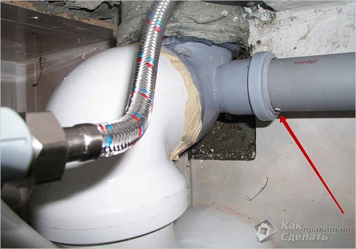 Image - DIY repair of sewer pipes in an apartment