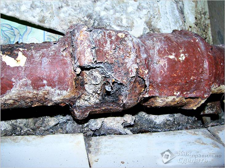 Image - DIY repair of sewer pipes in an apartment