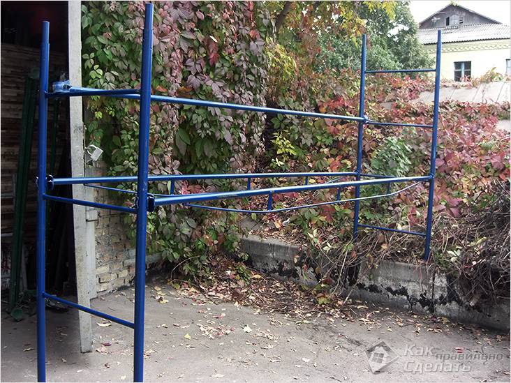 Image - Do-it-yourself scaffolding for apartment renovation