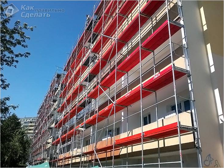 Image - Do-it-yourself scaffolding for apartment renovation