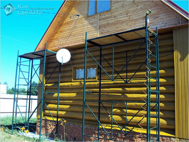 Image - Do-it-yourself scaffolding for apartment renovation