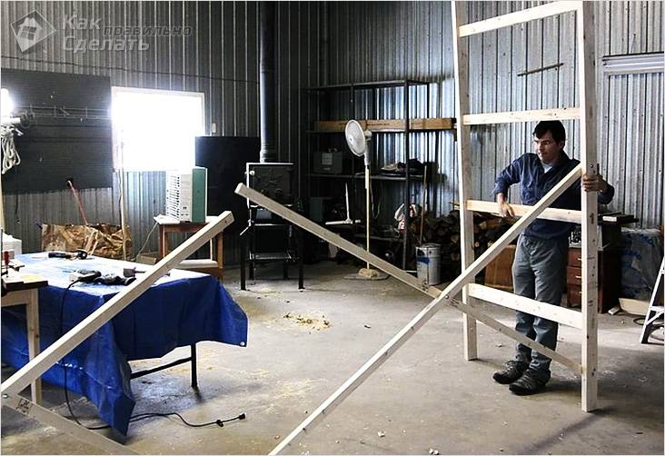 Image - Do-it-yourself scaffolding for apartment renovation