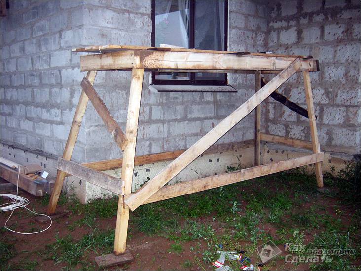 Image - Do-it-yourself scaffolding for apartment renovation