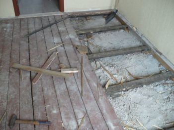 Image - DIY wooden house floor repair