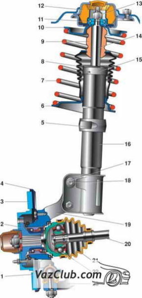 Image - VAZ 2112 DIY front suspension repair