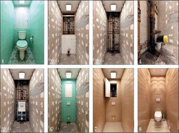 Image - DIY repair in the toilet in Khrushchev
