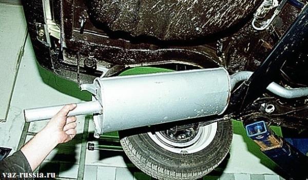 Image - Do-it-yourself muffler repair on a VAZ 21099