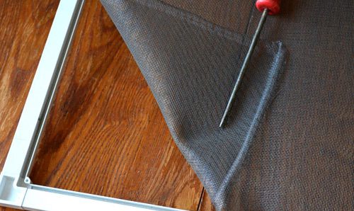 Image - DIY repair of mosquito nets in plastic windows