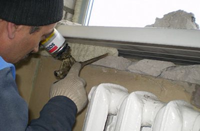 Image - DIY plastic window repair shows through