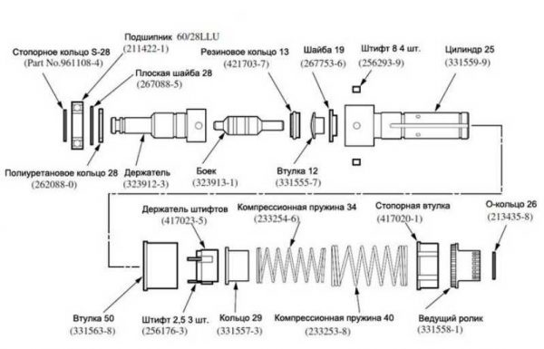 Image - Do-it-yourself repair of the Makita 2455 perforator scheme
