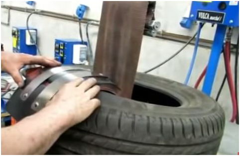 Image - DIY repair of a side cut of a truck tire
