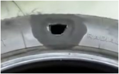 Image - DIY repair of a side cut of a truck tire