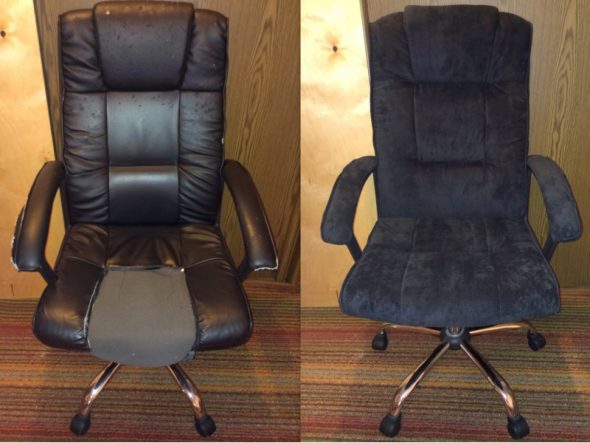 Image - DIY leatherette chair repair
