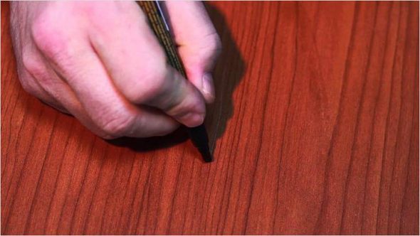 Image - DIY chipboard countertop chip repair