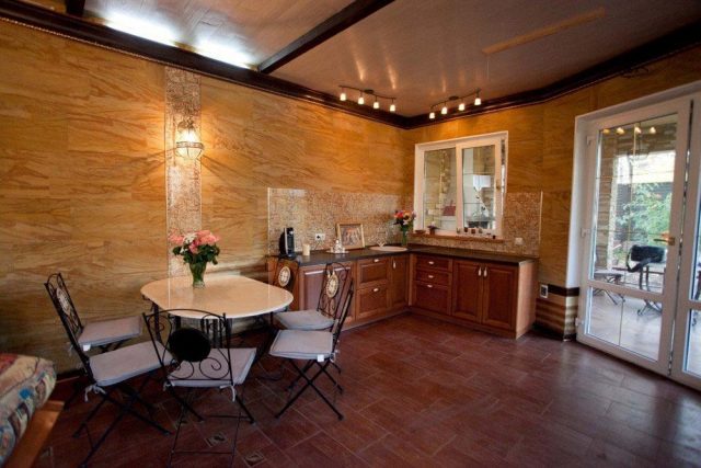 Image - DIY kitchen renovation with stone trim
