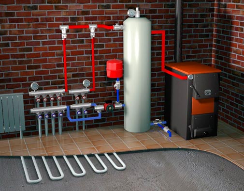 Image - Do-it-yourself heating system repair in a private house