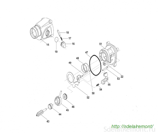 Obrázek - Perforator interskol DIY oprava